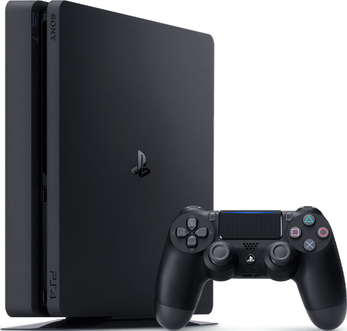 Sony PlayStation 4 with a controller